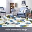 2x3m Large Floor Rug Super Soft Short Area Rug Multi-Striped Carpet Floor Mat Lounge Space