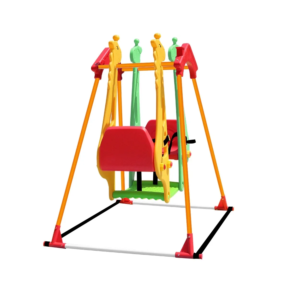 Double Swing Set Swing Seat Rocking Chair for Indoor Garden Playground