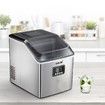 Maxkon 17 Kg Home Ice Maker Machine Stainless Steel Countertop Appliance-Silver