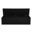 Artiss Storage Ottoman Blanket Box 140cm Leather Black