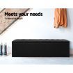 Artiss Storage Ottoman Blanket Box 140cm Leather Black