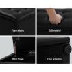 Artiss Storage Ottoman Blanket Box 140cm Leather Black