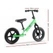 Rigo Kids Balance Bike Ride On Toys Push Bicycle Wheels Toddler Baby 12" Bikes Green