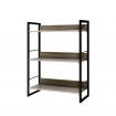 Artiss Bookshelf 3 Tiers - NOE Black and Oak