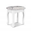 Artiss Dressing Table Stool Velvet White