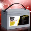 Giantz 140Ah Deep Cycle Battery 12V AGM Marine Sealed Power Portable Box Solar Caravan Camping