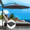 Instahut 3m Umbrella w/Base Outdoor Cantilever Beach Garden Patio Parasol Charcoal