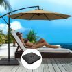 Instahut 3m Umbrella w/Base Outdoor Cantilever Beach Garden Patio Parasol Beige