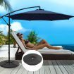 Instahut 3m Outdoor Umbrella w/Base Cantilever Beach Garden Patio Navy