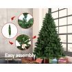 Jingle Jollys 7FT 2.1M Christmas Tree Baubles Balls Xmas Decorations Green Home Decor 1000 Tips Green