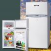 Glacio 100L Portable Fridge Bar Freezer Cooler Upright 12V/24V/240V Caravan Car Silver