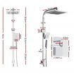 WELS 8" Rain Shower Head Set Square Dual Heads Mixer Hand Held High Pressure