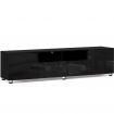 Artiss TV Cabinet Entertainment Unit Stand High Gloss Furniture 205cm Black