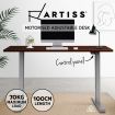 Artiss Standing Desk Sit Stand Table Height Adjustable Motorised Electric Grey Frame 100cm Walnut