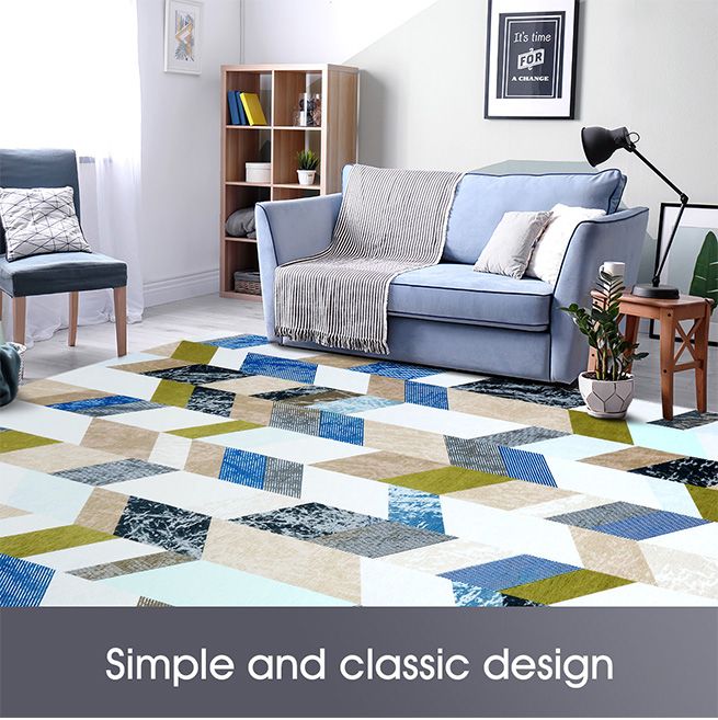 2x3m Large Floor Rug Super Soft Short Area Rug MultiStriped Carpet