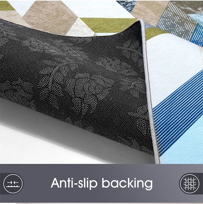 2x3m Large Floor Rug Super Soft Short Area Rug MultiStriped Carpet