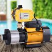 Giantz Multi Stage Water Pump Pressure Rain Tank Garden Farm House Irrigation 2000W Yellow Controller