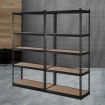 Giantz 2x1.8M Garage Shelving Warehouse Rack Pallet Racking Storage Shelve Black