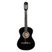 Melodic 38 Inch Round Acoustic Guitar Pack Classical Cutaway Black