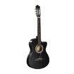 Melodic Black 38 Inch Electric Acoustic Guitar Classical Cutaway 6 Strings for Beginners w/ Bag 