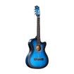 Melodic Blue 38 Inch Electric Acoustic Guitar Classical Cutaway 6 Strings for Beginners w/ Bag 