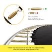 Genki 60" Trampoline Rebounder Jumping Gym Equipment Home Outdoor Fitness Kids Exericise with Safety Enclosure Net and Basketball Hoop