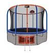 Genki 12ft Kids Round Trampoline with Safety Enclosure & Basketball Hoop