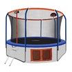 Genki 14ft Round Kids Trampoline with Safety Enclosure & Basketball Hoop