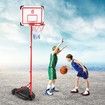 2m Portable Adjustable Basketball Stand Hoop System for Kids w Basketball