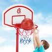 2.7m Adjustable Kid Basketball System Hoop Stand Backboard Basketball Set 