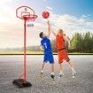 2.7m Adjustable Kid Basketball System Hoop Stand Backboard Basketball Set 