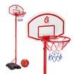 2.7m Adjustable Kid Basketball System Hoop Stand Backboard Basketball Set 