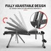 Genki Adjustable Weight Bench Fitness FID Bench Home Gym Black