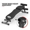 Genki Adjustable Weight Bench Fitness FID Bench Home Gym Black