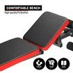 Genki Adjustable Weight Bench Fitness FID Bench Home Gym Black & Red