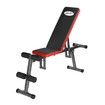 Genki Adjustable Weight Bench Fitness FID Bench Home Gym Black & Red