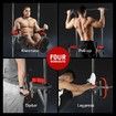 Genki Multi-Function Power Tower Adjustable Strength Training Equipment Black