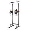 Genki Multi-Function Power Tower Adjustable Strength Training Equipment Black