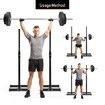 Genki 2 x Squat Rack Pair Fitness Gym Exercise Weight Lifting Barbell Stand