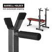 Genki Folding Adjustable Weight Bench with Barbell Rack for Home Gym