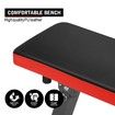 Genki Folding Adjustable Weight Bench with Barbell Rack for Home Gym