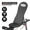 Genki Black Adjustable Weight FID Bench Fitness Home Gym with Elastic Ropes