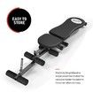 Genki Black Adjustable Weight FID Bench Fitness Home Gym with Elastic Ropes