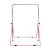 Genki Gymnastics Training Bar Height Adjustable Horizontal Bar for Kids Children Pink