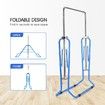 Genki Horizontal Gymnastics Bar for Kids Height Adjustable Training Kip Bar Blue