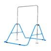 Genki Horizontal Gymnastics Bar for Kids Height Adjustable Training Kip Bar Blue