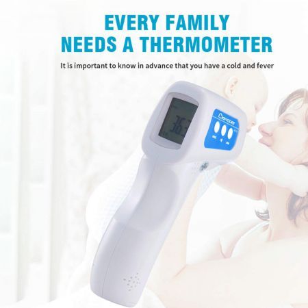 Non-Contact Digital Forehead Infrared Thermometer with LCD Screen Display ARTG No: 334643