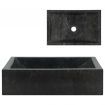 Sink 45x30x12 cm Marble Black