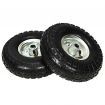 Sack Truck Wheels 4 pcs Rubber 4.10/3.50-4