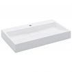 Wash Basin 80x46x11 cm Mineral Cast/Marble Cast White